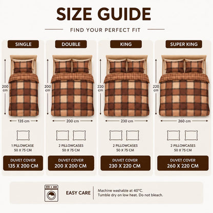 Logan Printed Polycotton Duvet Cover Set – Soft Easy Care Modern Bedding | Night Zone