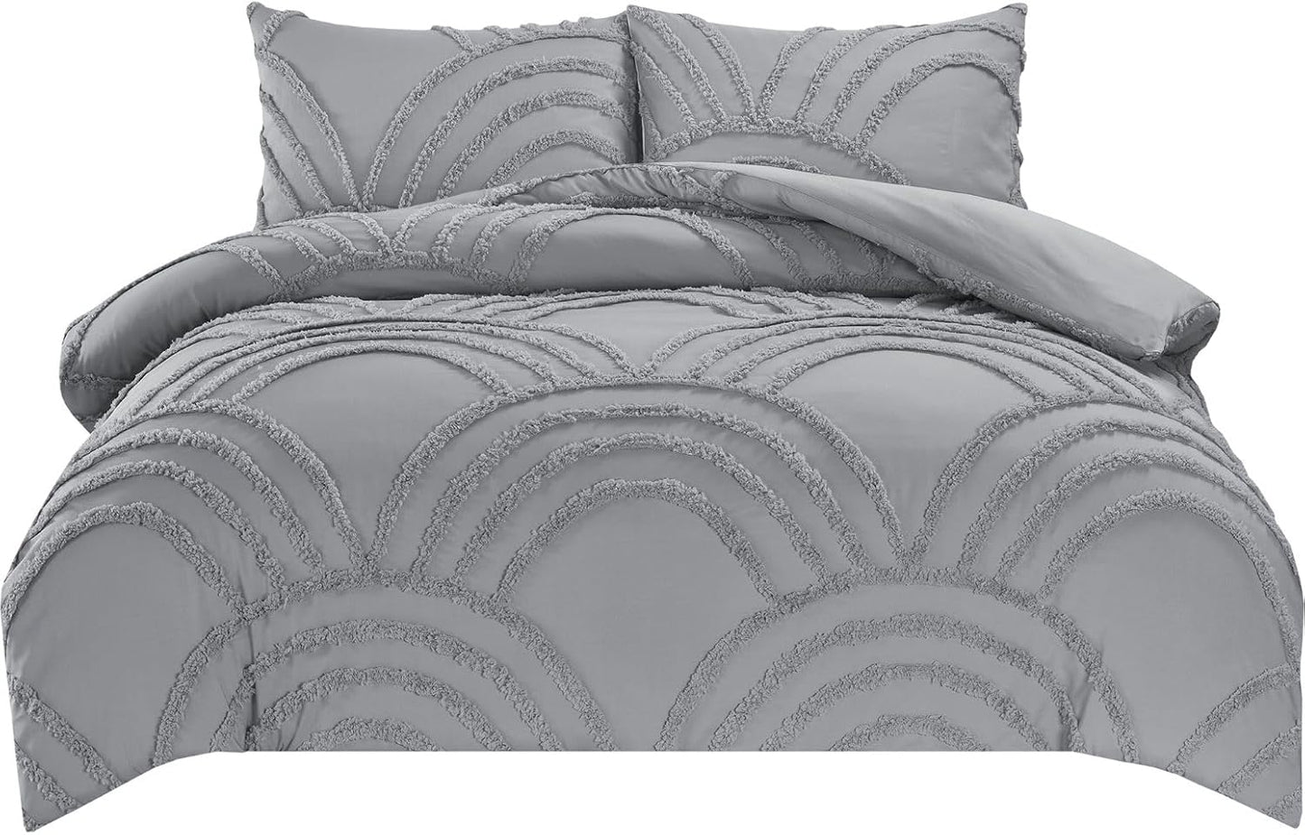 Zara Chenille Tufted Duvet Cover Set – Luxury Textured Bedding | Night Zone