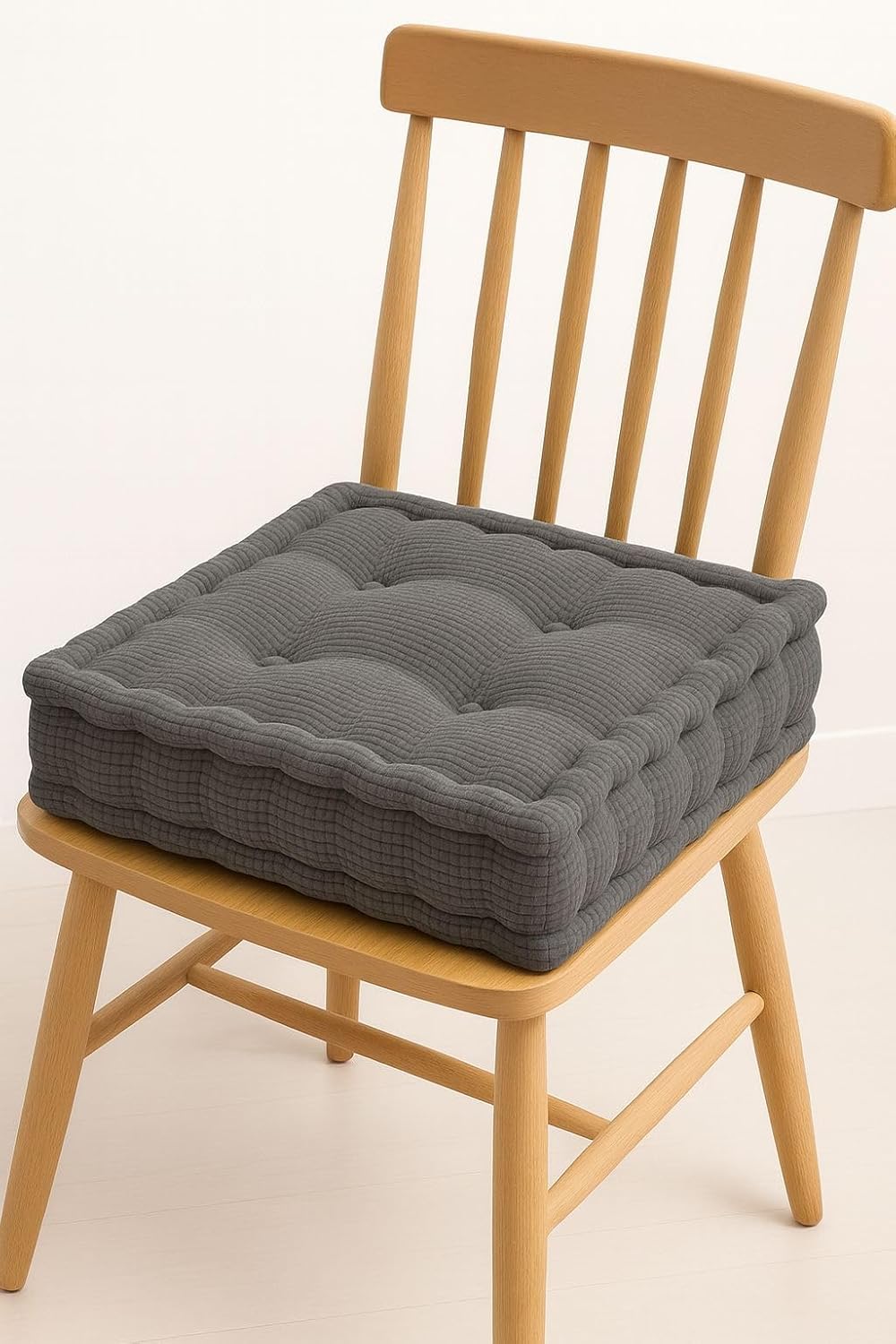 Square Fleece Booster Seat Pad 10cm Thick – Soft Chair Cushion for Extra Comfort | Night Zone