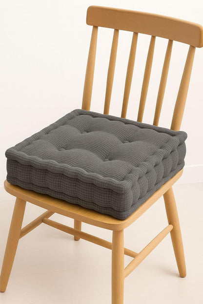 Square Fleece Booster Seat Pad 10cm Thick – Soft Chair Cushion for Extra Comfort | Night Zone