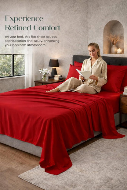 Microfibre Flat Sheet – Ultra Soft Breathable Easy Care Durable Bed Sheet | Night Zone
