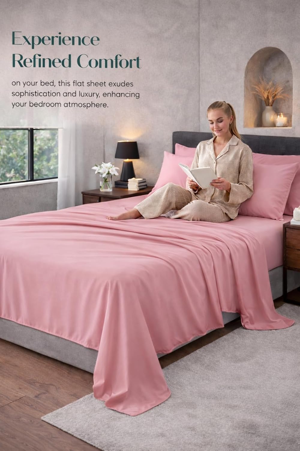 Microfibre Flat Sheet – Ultra Soft Breathable Easy Care Durable Bed Sheet | Night Zone