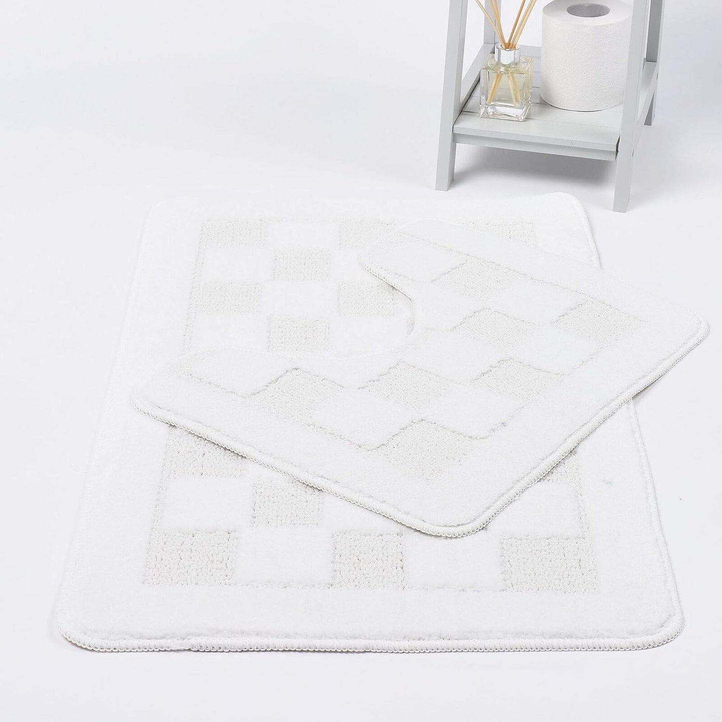 Square Bath Mat – Soft Absorbent Non Slip Bathroom Rug | Night Zone