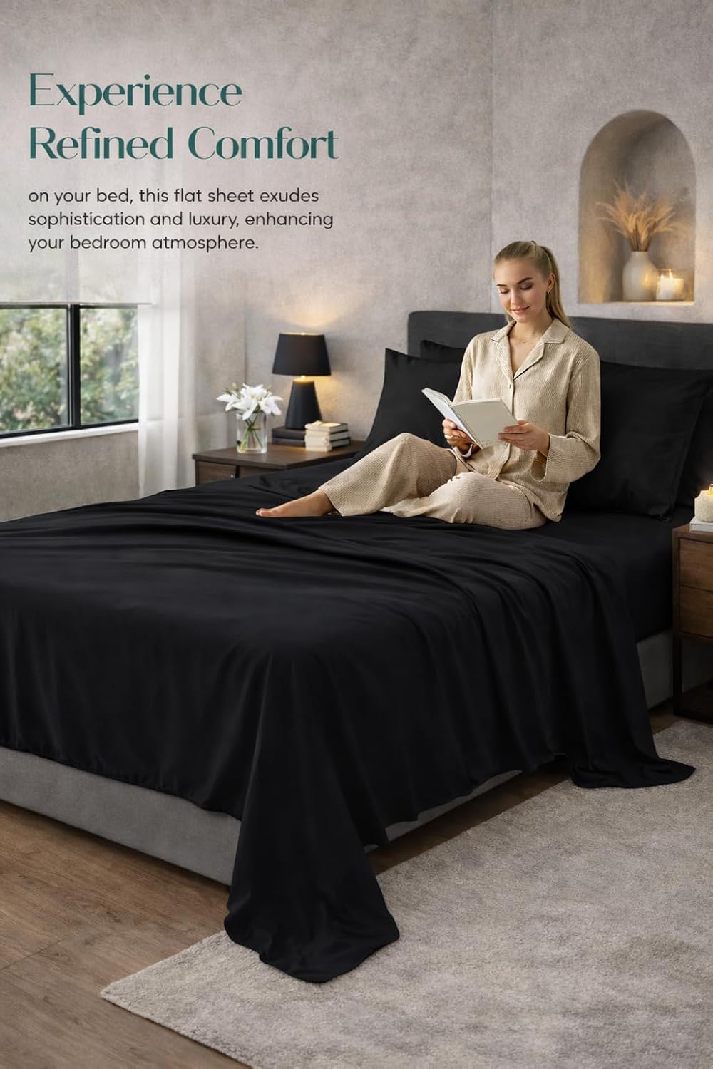 Microfibre Flat Sheet – Ultra Soft Breathable Easy Care Durable Bed Sheet | Night Zone