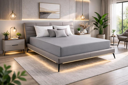 Microfibre Fitted Sheet 25cm Deep – Soft Easy Care Bedding | Night Zone