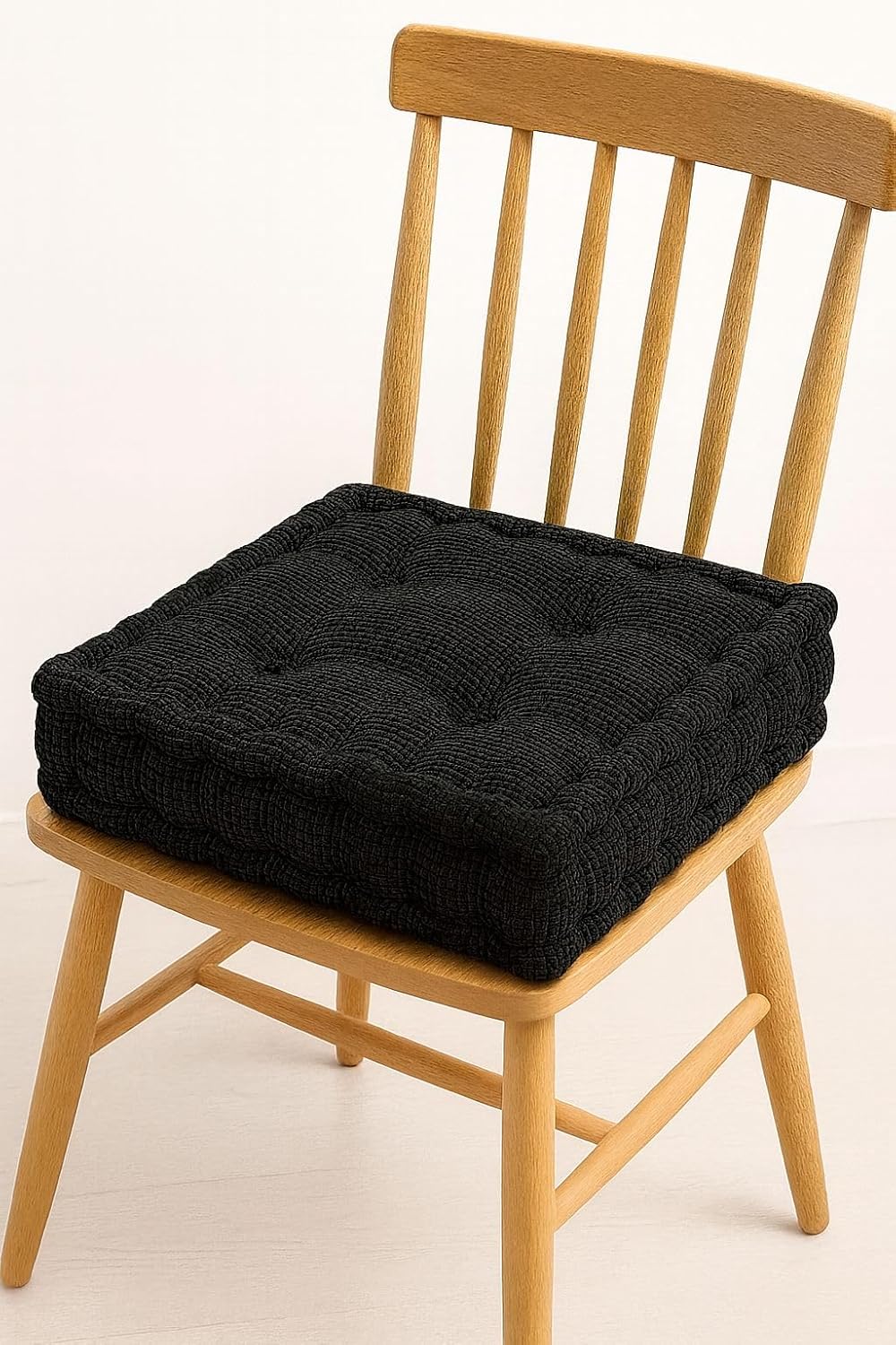 Square Fleece Booster Seat Pad 10cm Thick – Soft Chair Cushion for Extra Comfort | Night Zone