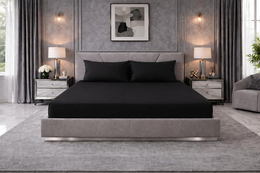 Extra Deep Fitted Sheet 40cm – Polycotton Easy Care Bedding | Night Zone