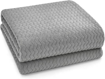 Wave Flannel Fleece Throw Blanket – Ultra Soft Warm Sofa & Bed Throw | Night Zone