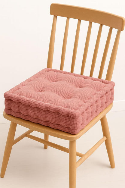 Square Fleece Booster Seat Pad 10cm Thick – Soft Chair Cushion for Extra Comfort | Night Zone