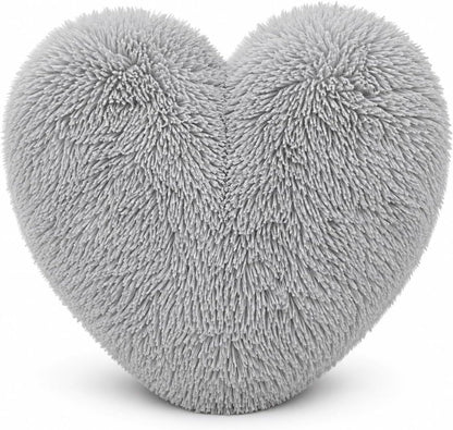 Teddy Cuddles Heart Shape Teddy Fleece Cushion – Soft Filled Decorative Cushion | Night Zone