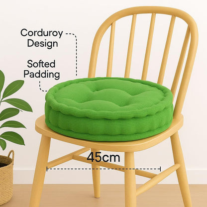 Round Fleece Booster Seat Pad 10cm Thick – Soft Chair Cushion for Extra Comfort | Night Zone
