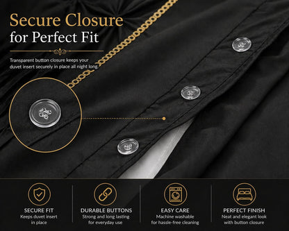 Eleanor Pintuck Polycotton Duvet Cover Set – Luxury Hotel Style Bedding | Night Zone