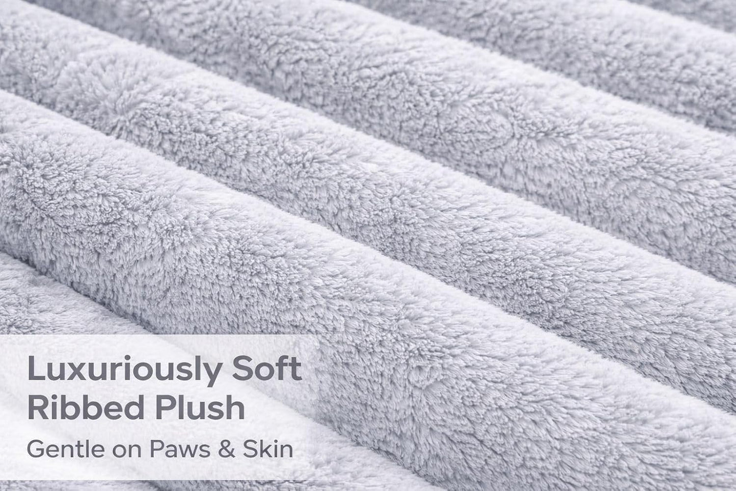 Waterproof Ribbed Plush Pet Bed – Cord Sofa Dog & Cat Bed with Raised Sides | Night Zone