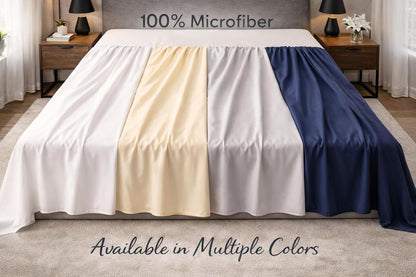 Microfibre Flat Sheet – Ultra Soft Breathable Easy Care Durable Bed Sheet | Night Zone