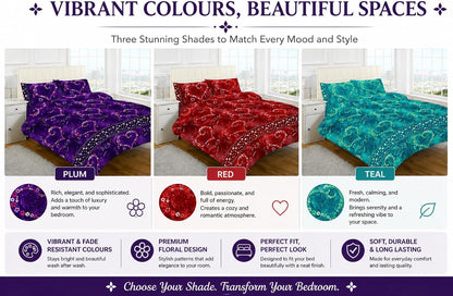 Jasmine Floral Duvet Cover Set – Soft Easy Care Printed Bedding | Night Zone