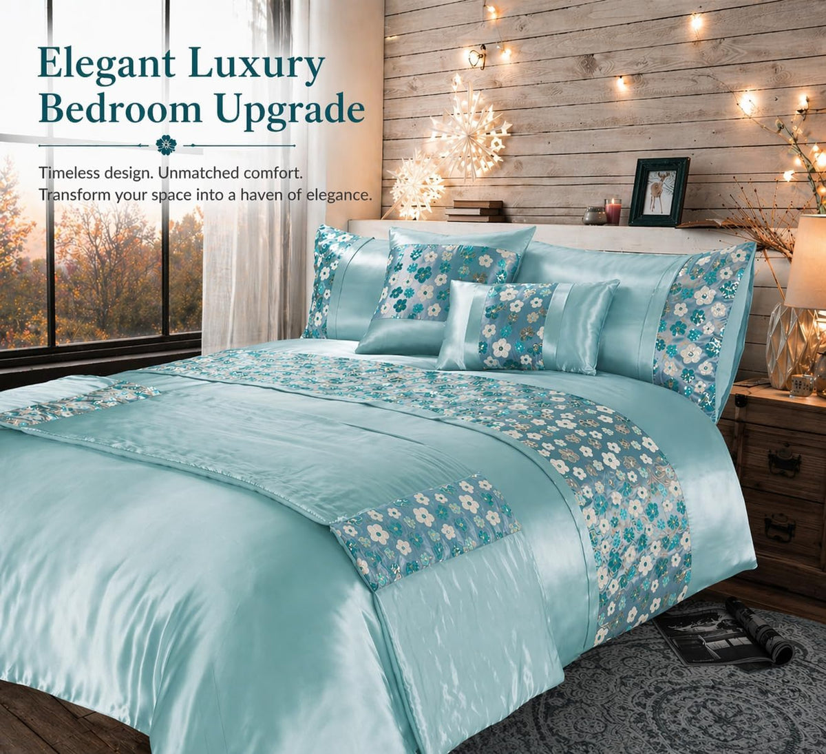 Romi Embroidered Duvet Cover Set – Embellished Luxury Bedding | Night Zone