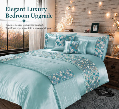 Romi Embroidered Duvet Cover Set – Embellished Luxury Bedding | Night Zone