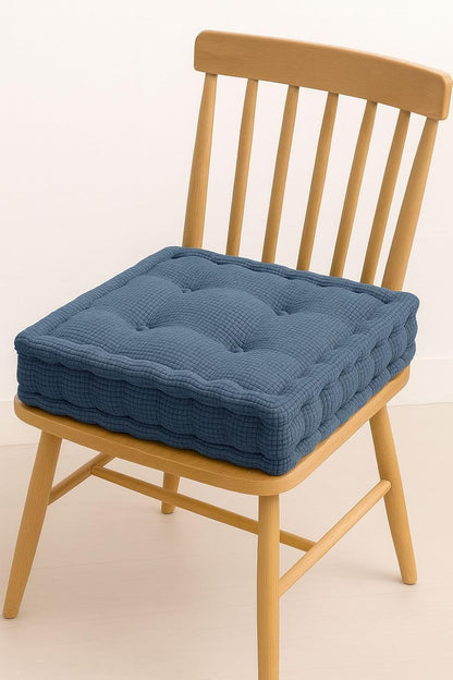 Square Fleece Booster Seat Pad 10cm Thick – Soft Chair Cushion for Extra Comfort | Night Zone