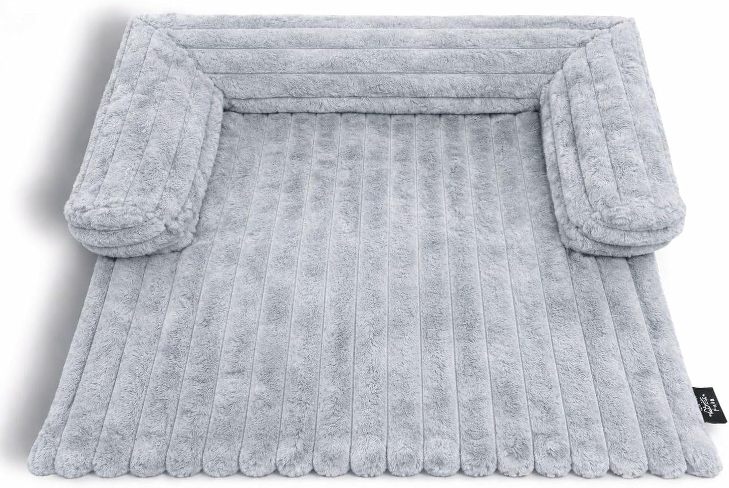 Waterproof Ribbed Plush Pet Bed – Cord Sofa Dog & Cat Bed with Raised Sides | Night Zone