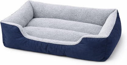 Luxury Orthopaedic Dog Bed Sofa – Plush Pet Basket with Raised Support Sides | Night Zone
