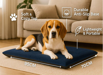 Fleece Pet Mat Washable Dog & Cat Bed – Super Soft Pet Cushion | Night Zone