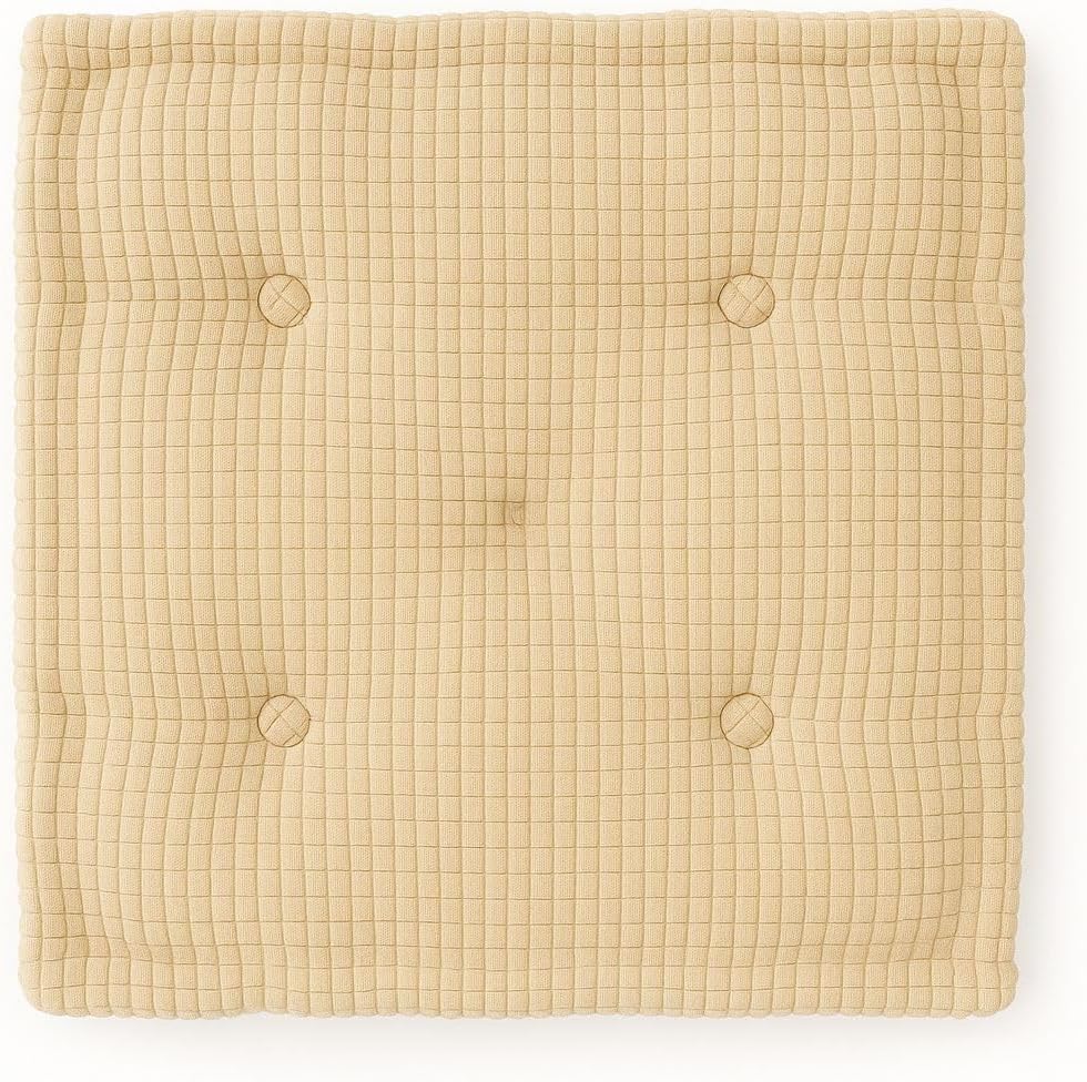 Square Fleece Booster Seat Pad 10cm Thick – Soft Chair Cushion for Extra Comfort | Night Zone