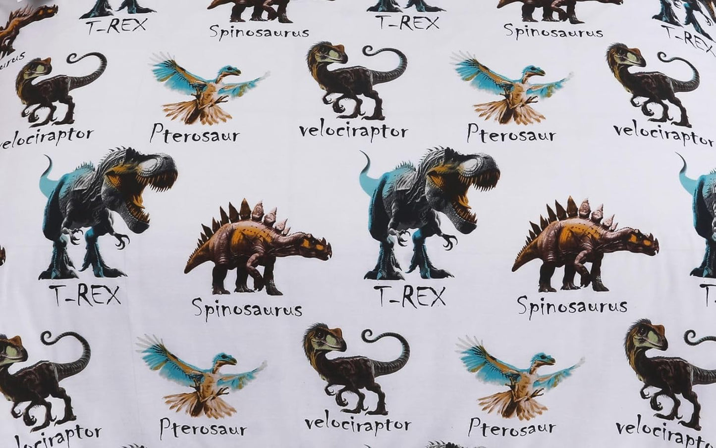 Dinosaur Polycotton Duvet Cover Set – Kids Easy Care Dinosaur Bedding | Night Zone