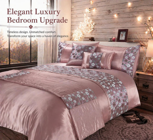 Romi Embroidered Duvet Cover Set – Embellished Luxury Bedding | Night Zone
