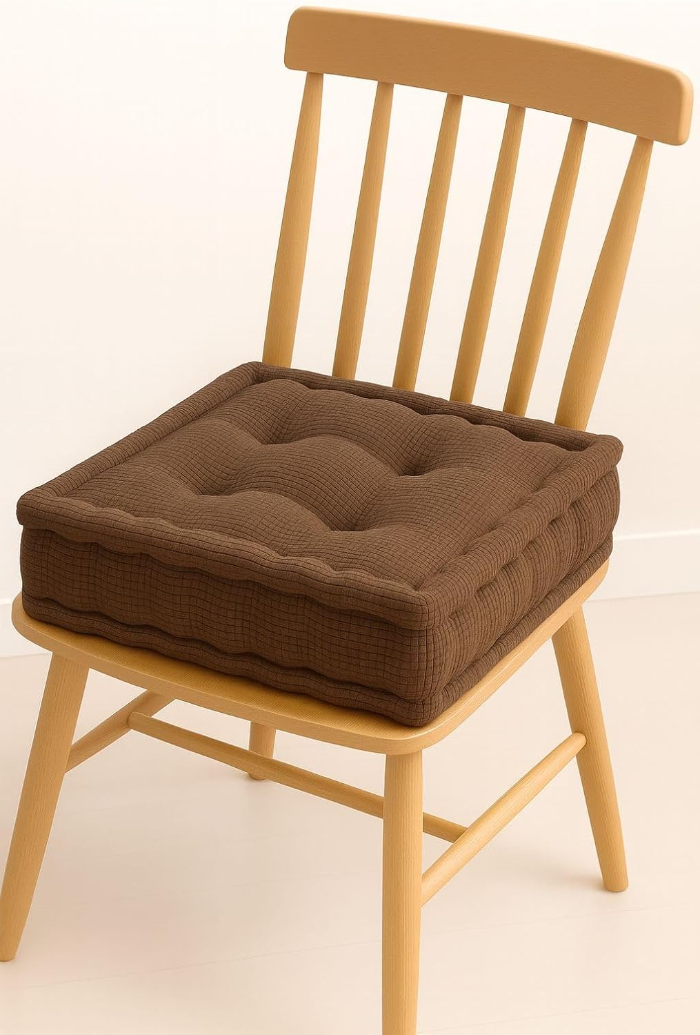 Square Fleece Booster Seat Pad 10cm Thick – Soft Chair Cushion for Extra Comfort | Night Zone
