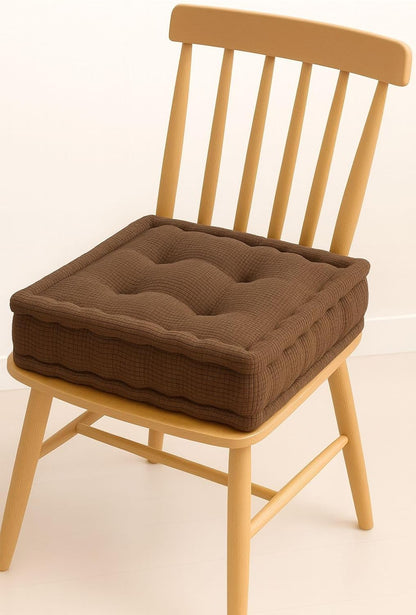 Square Fleece Booster Seat Pad 10cm Thick – Soft Chair Cushion for Extra Comfort | Night Zone