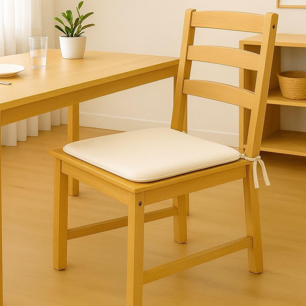 Multicolour Square Chair Seat Pads 38x38cm – 3cm Thick Cushions with Ties | Night Zone