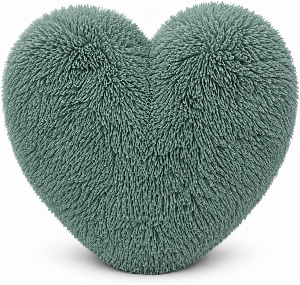Teddy Cuddles Heart Shape Teddy Fleece Cushion – Soft Filled Decorative Cushion | Night Zone