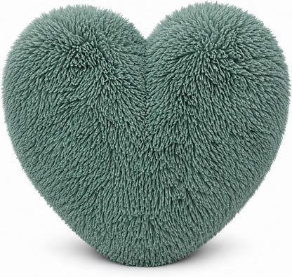 Teddy Cuddles Heart Shape Teddy Fleece Cushion – Soft Filled Decorative Cushion | Night Zone