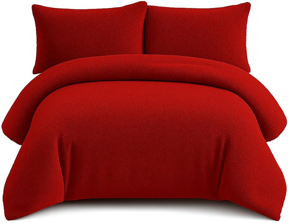 Teddy Fleece Duvet Cover Set – Soft Warm Teddy Bear Bedding | Night Zone