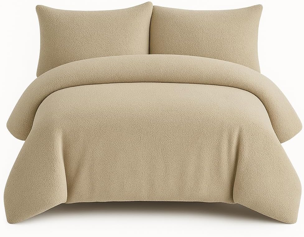 Teddy Fleece Duvet Cover Set – Soft Warm Teddy Bear Bedding | Night Zone