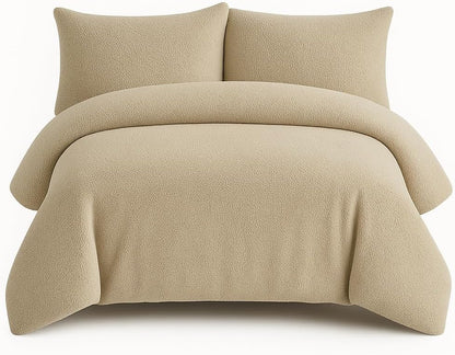 Teddy Fleece Duvet Cover Set – Soft Warm Teddy Bear Bedding | Night Zone