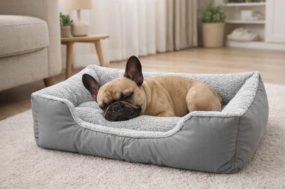 Luxury Orthopaedic Dog Bed Sofa – Plush Pet Basket with Raised Support Sides | Night Zone