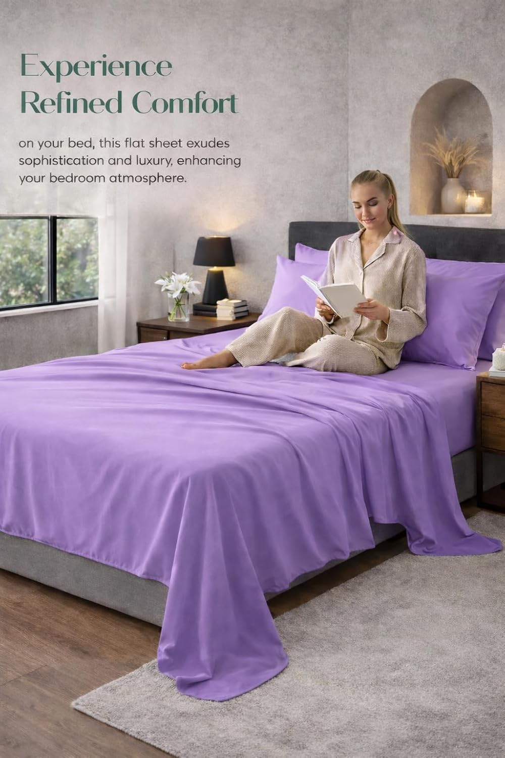 Microfibre Flat Sheet – Ultra Soft Breathable Easy Care Durable Bed Sheet | Night Zone