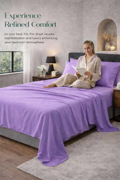 Microfibre Flat Sheet – Ultra Soft Breathable Easy Care Durable Bed Sheet | Night Zone