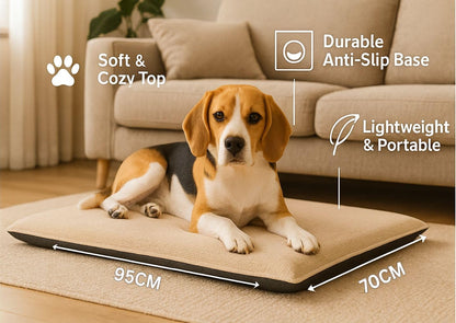 Fleece Pet Mat Washable Dog & Cat Bed – Super Soft Pet Cushion | Night Zone