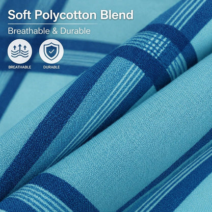 Logan Printed Polycotton Duvet Cover Set – Soft Easy Care Modern Bedding | Night Zone