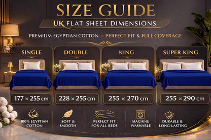 Flat Sheet 100% Egyptian Cotton 200 Thread Count Hotel Quality