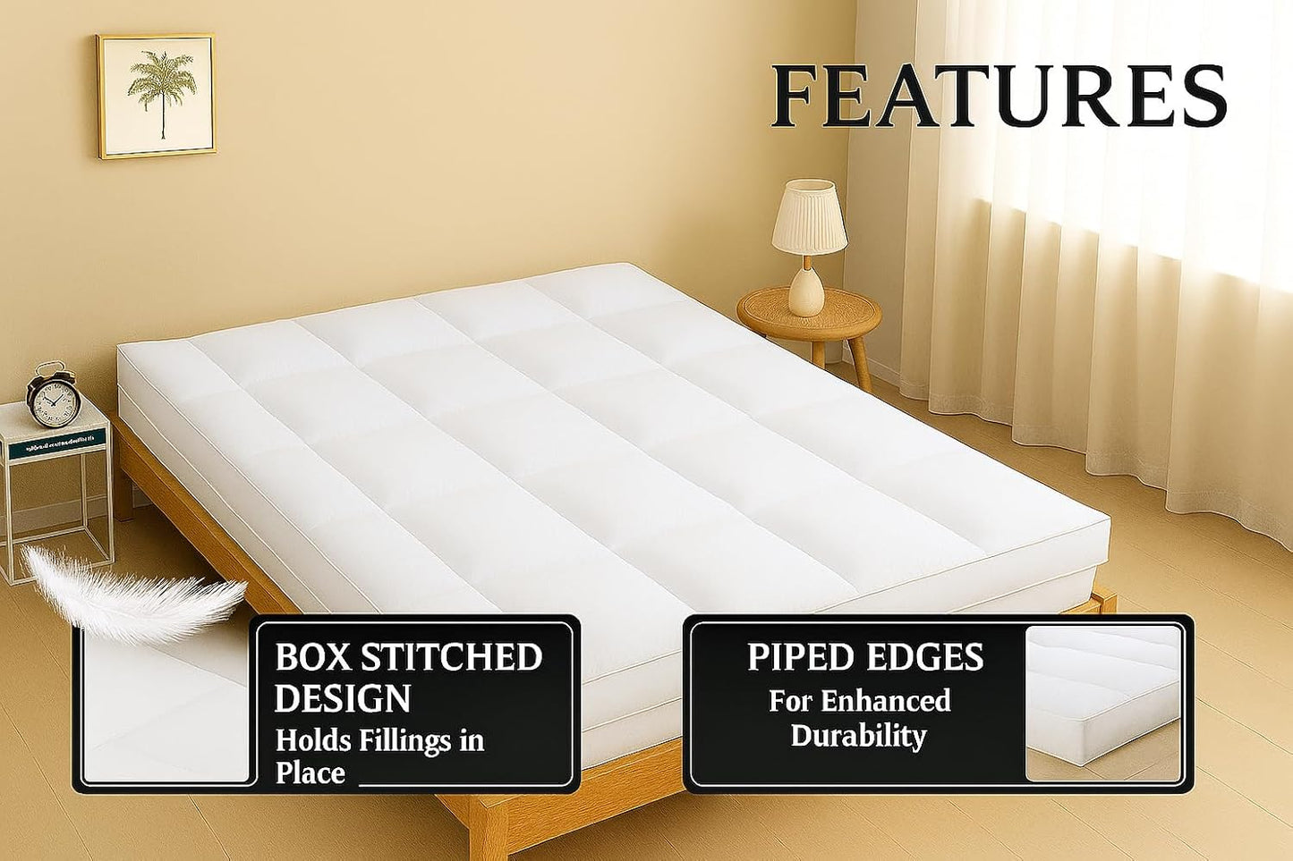 Duck Feather Mattress Topper 7cm – Luxury Hotel Quality Comfort | Night Zone