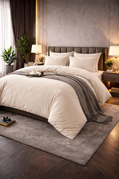 400 Thread Count 100% Egyptian Cotton Duvet Cover Set – Hotel Collection Luxury Bedding | Night Zone