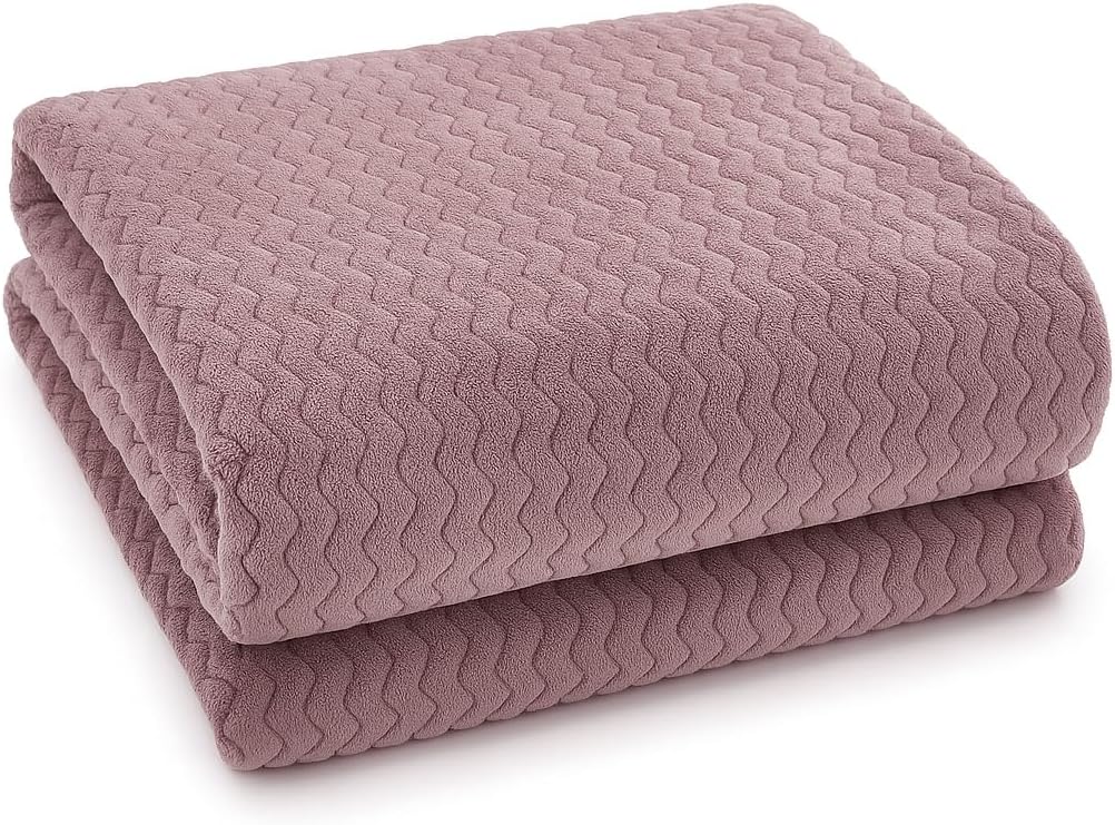 Wave Flannel Fleece Throw Blanket – Ultra Soft Warm Sofa & Bed Throw | Night Zone