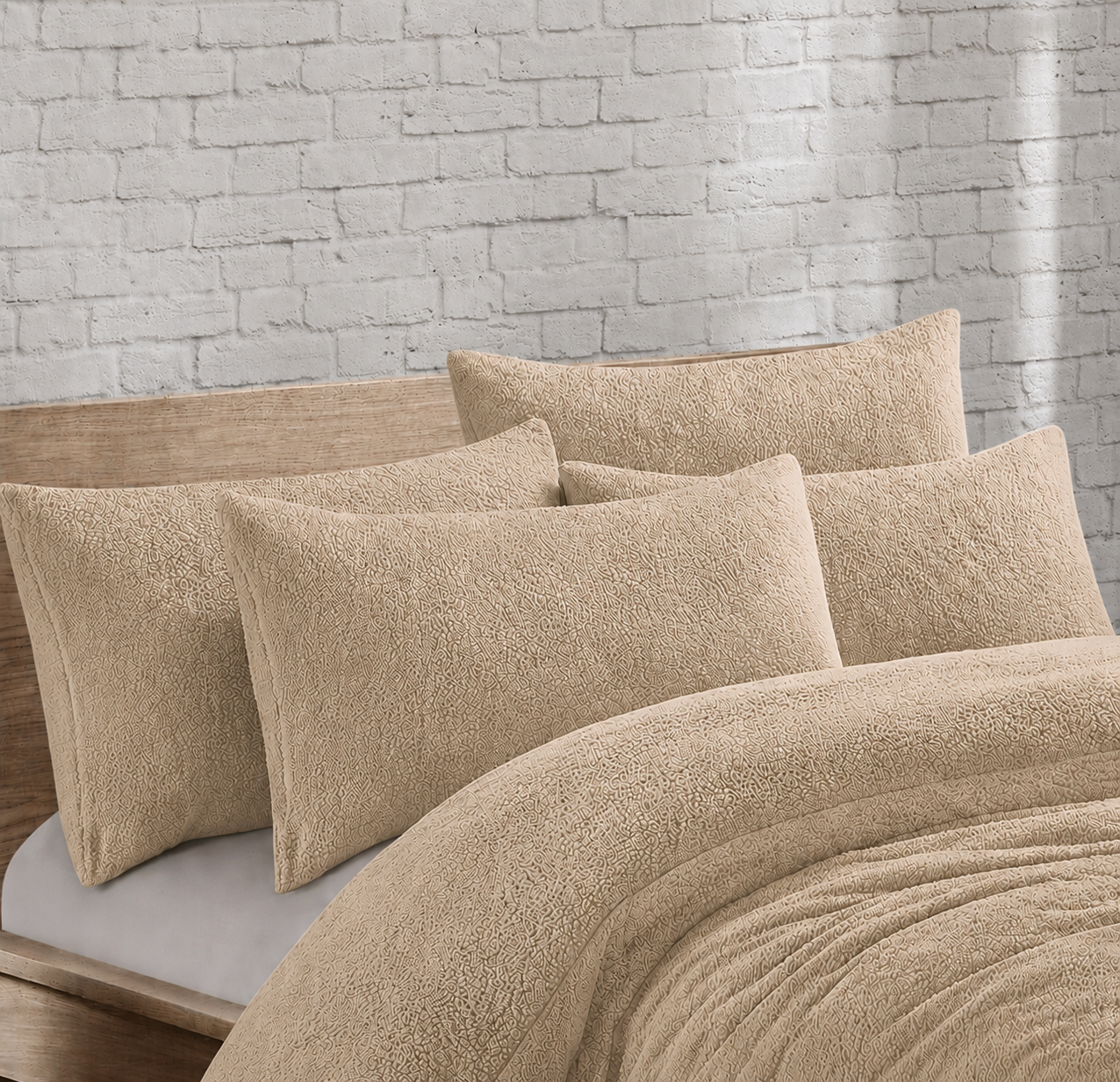 Teddy Bear Fleece Pillowcases Pair – Soft Warm Plush Bedding | Night Zone
