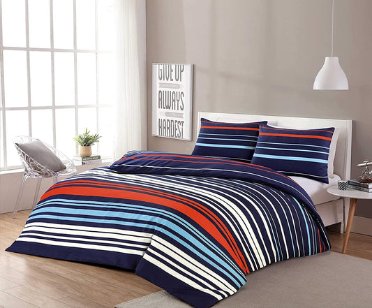Pedro Printed Polycotton Duvet Cover Set – Soft Easy Care Bedding | Night Zone