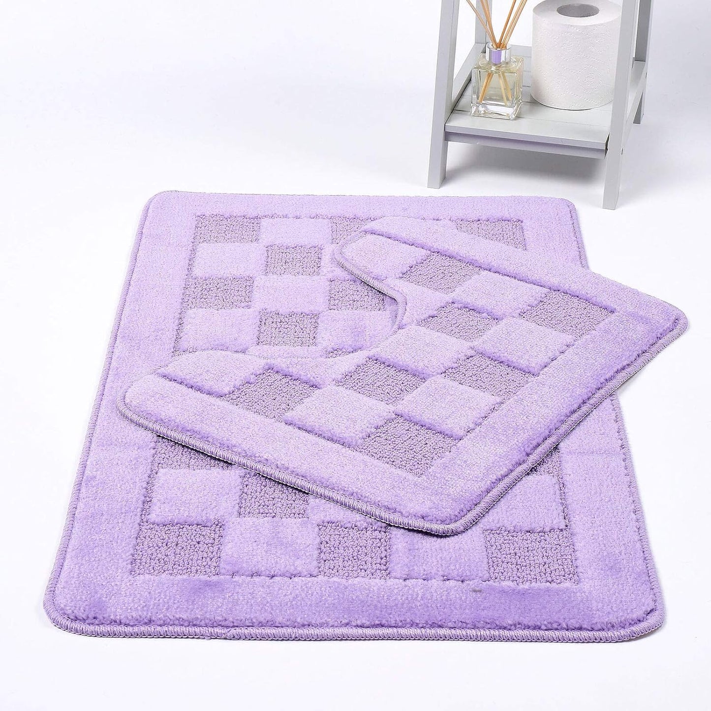 Square Bath Mat – Soft Absorbent Non Slip Bathroom Rug | Night Zone