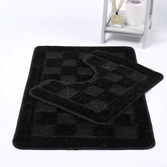 Square Bath Mat – Soft Absorbent Non Slip Bathroom Rug | Night Zone