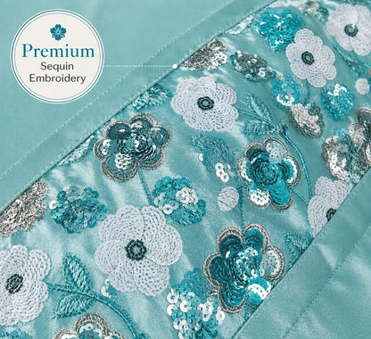 Romi Embroidered Duvet Cover Set – Embellished Luxury Bedding | Night Zone